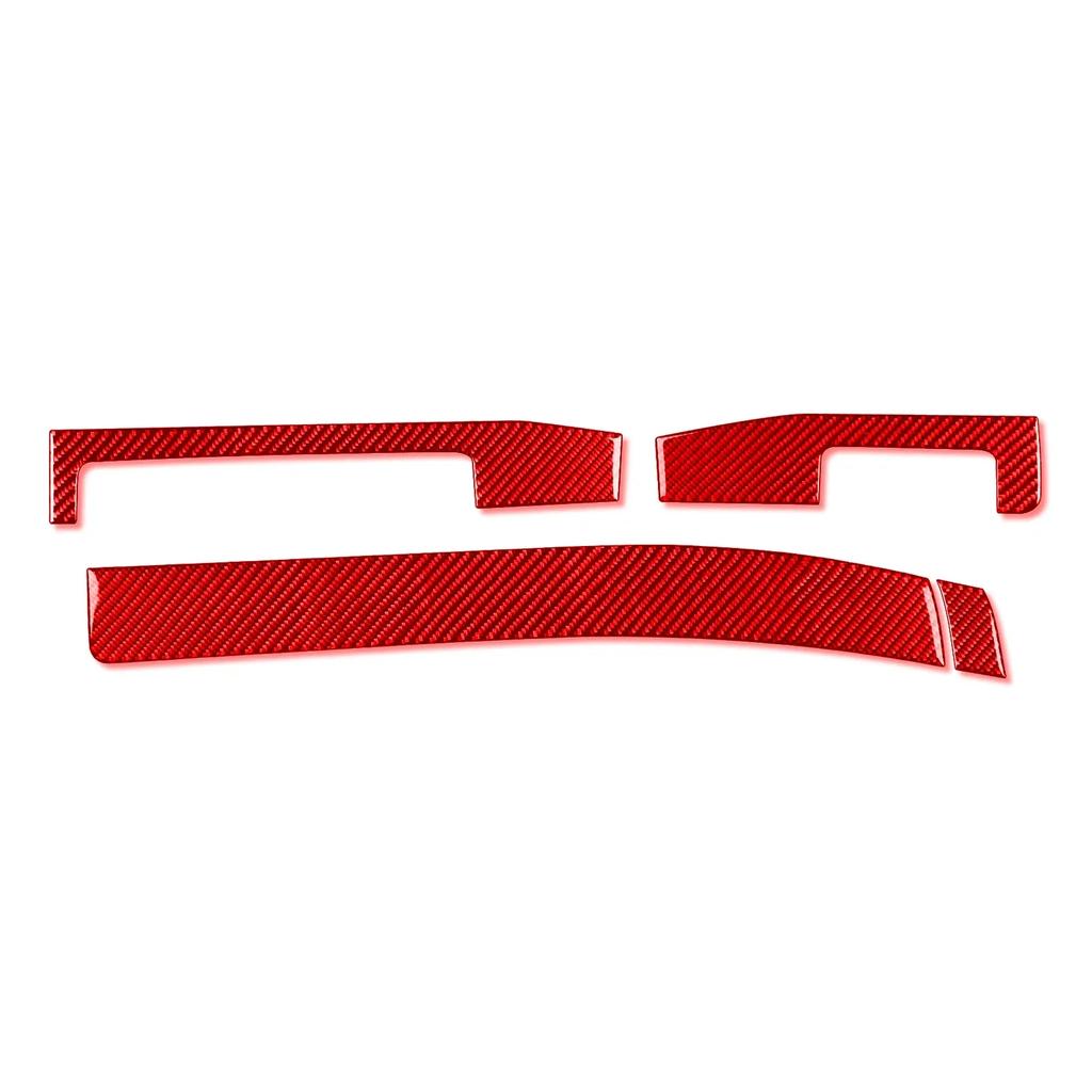 For BMW E46 1998-2005 Carbon Fiber Trument Central Center Panel Trim Strip Car Interior Accessories Decorative Stickers