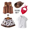 Mädchen Cowgirl Kostüm Kleider Kinder Western Cowgirl Kostüme Karneval Cosplay Halloween Event Party Verkleidung