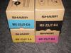 Set Genuine Sharp Toner Compatible 4-color MX-23JTBA/MA/YA/CA Models MX-2310F/MX-2311FN/MX-3111F/MX-3112FN