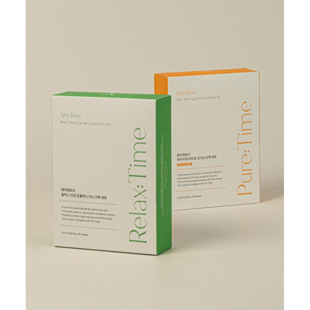 Amtree Highly Moisturizing Essence Balance Mask Attached Sheet 27ml 10 Sheets 4 Types  Moisture Calming Whitening Radiance 