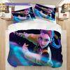 Vibrant Fantasy Dance Performance Bedding (1 * duvet cover + 2 * pillowcase, without core) 2D Flat Duvet cover and pillowcase Soft and comfortable