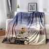 3d Tier Gepard Leopard  Cartoon Blanket for Bed Picnic Blanket Sofa Thin Blanket Air Conditioning Blanket Customized Blankets