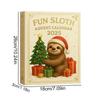 Fun Sloth Advent Calendar 2025 Cartoon Sloth 2D Flat Acrylic Pendant Christmas Surprise Blind Box Children's Gift