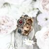 Retro Vintage Ring For Women Round Full Rhinestone Finger Rings Ethnic Wedding Jewelry Gift