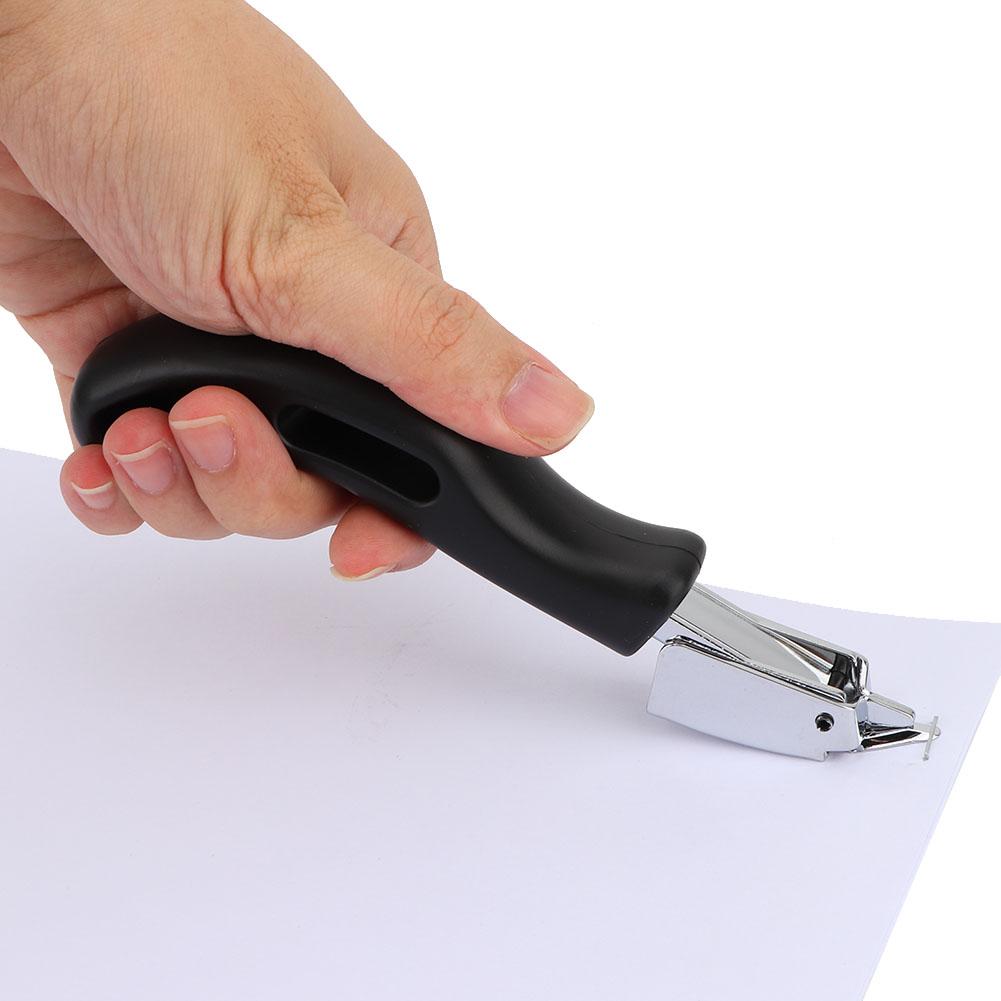 Black Handle Steel Carbon Head Staple Remover Removing Tool Office Supplies