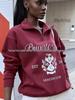 Trendy American Retro Design Lapel Zipper Hoodie for Women