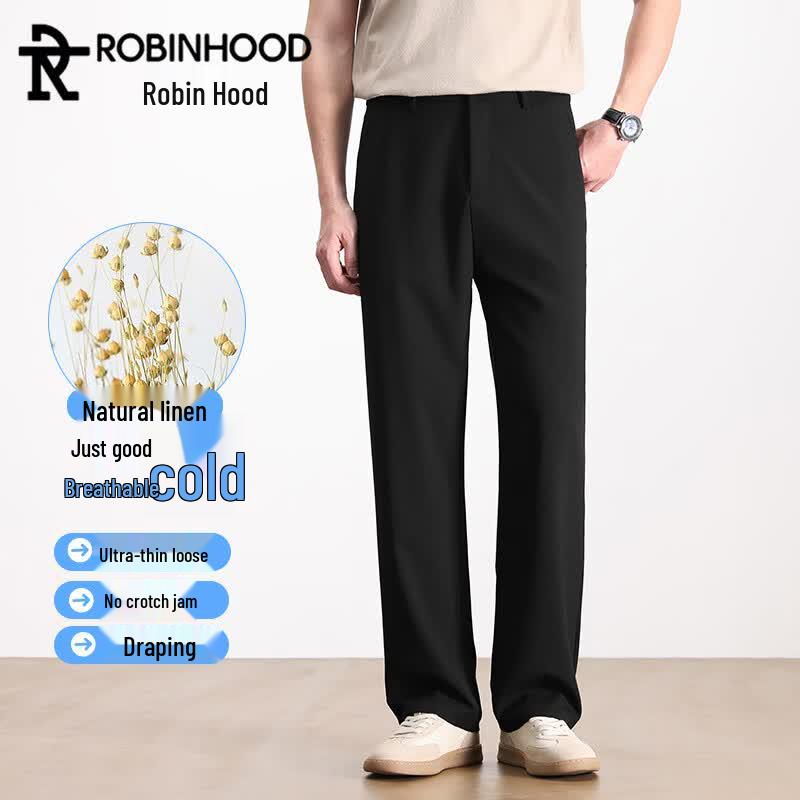 ROBINHOOD Men s Summer Casual Straight-Fit Pants 36