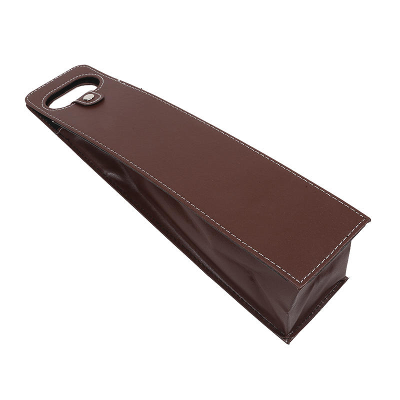 Reusable Leather Wine Tote Carrier For Wine Bottles Portable Champagne Gift Bags For Picnic Party Wedding Portable Wine Bags