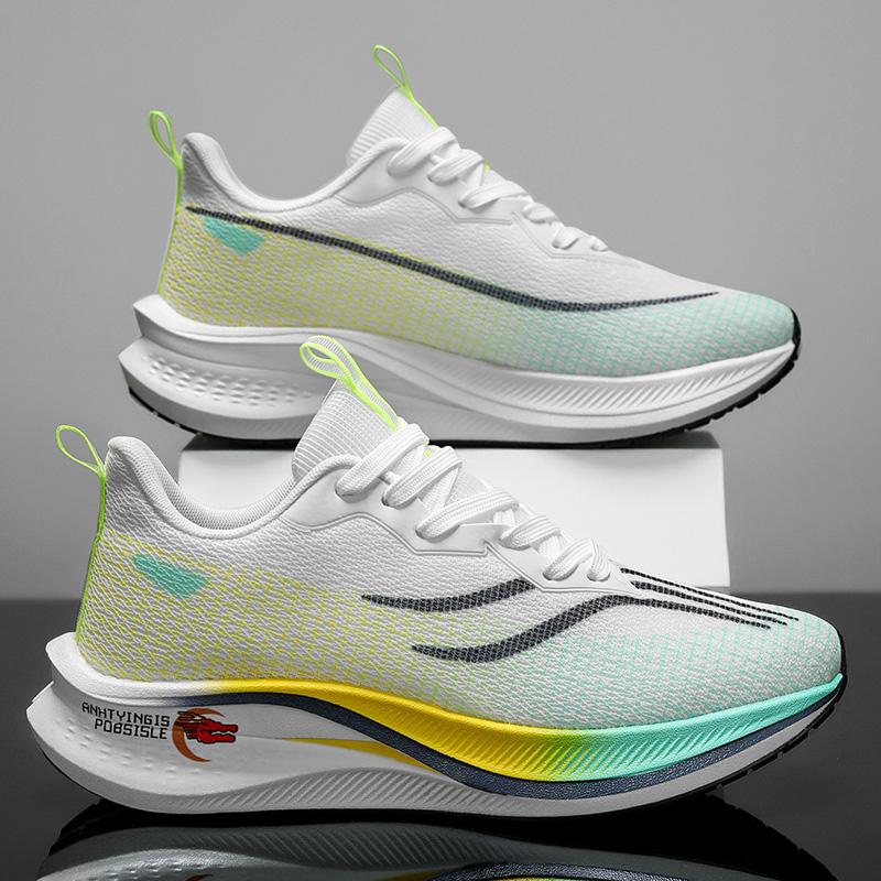 Men's Sports Shoes Lightweight Breathable Mesh Running Shoes Men Thick Sole Cushioning Training Fitness Running Tennis Shoes