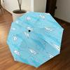 1PC Paper Airplanes Clouds Umbrella-9-Rib Reinforced, Automatic Open, Lightweight & Durable, Cute Fashion Accessory for Outdoor-P0764