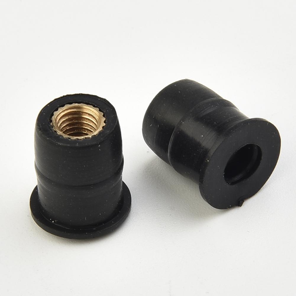 Replacement Windshield Nut Parts Anodized Aluminum Accessories Motorcycle Rubber
