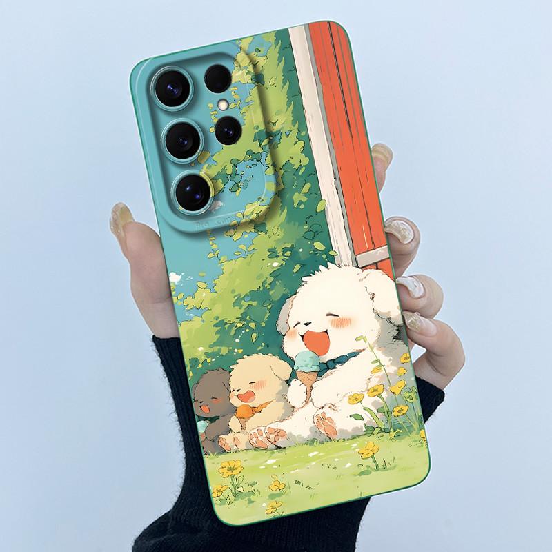 For Samsung Galaxy S26 Ultra Case Samsung Galaxy S26 Plus S26 Ultra Cover Bumper Oil Painting Flower Shockproof Silicone Cases