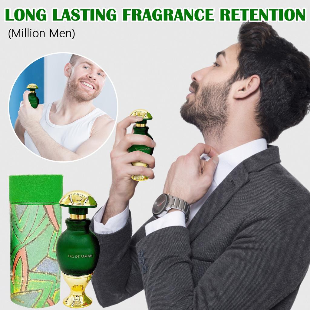 Fresh Men's And Women's Perfume Exquisite Green Small Round Bottle Long-lasting 45ML