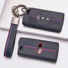 Honeycomb Car Key Cover for Chery Tiggo 2 Tiggo 3X Tiggo 4 Tiggo 5X Tiggo 7 Pro with Keychain Honeycomb Texture Racing Stripe Remote Key Protector