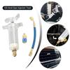 Car A/C Oil and Dye Injectors Refrigerants Tool with Low Side Quick Coupler Adapter 1/4" SAE