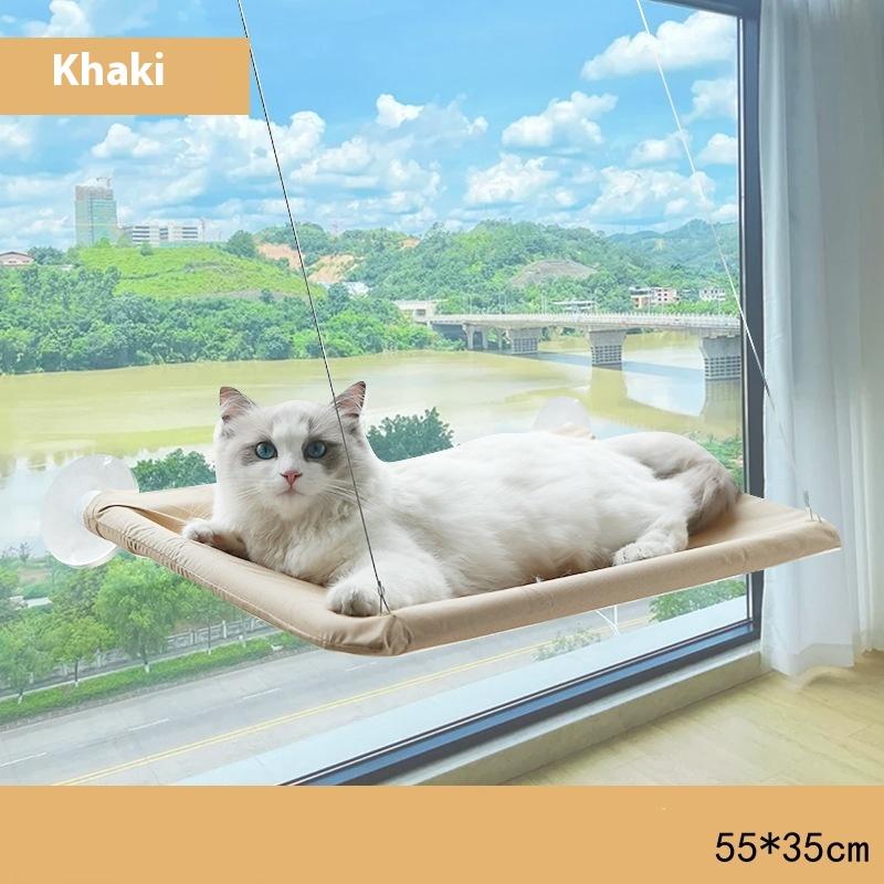 Wood Cat Bed Space Capsule Cat House Cat Hammock Cat Window Bed Space Capsule Non Perforated Suspension Hammock Bed Pet Supplies