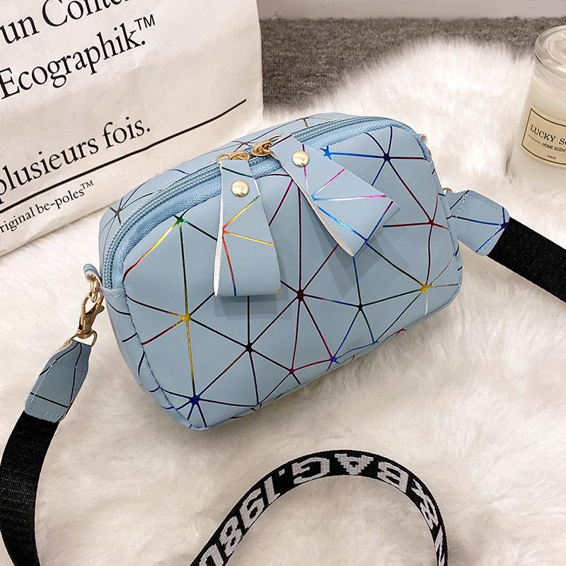 Girls cosmetic bag ladies bag bag women's bag printed wide shoulder strap small bag women's messenger bag