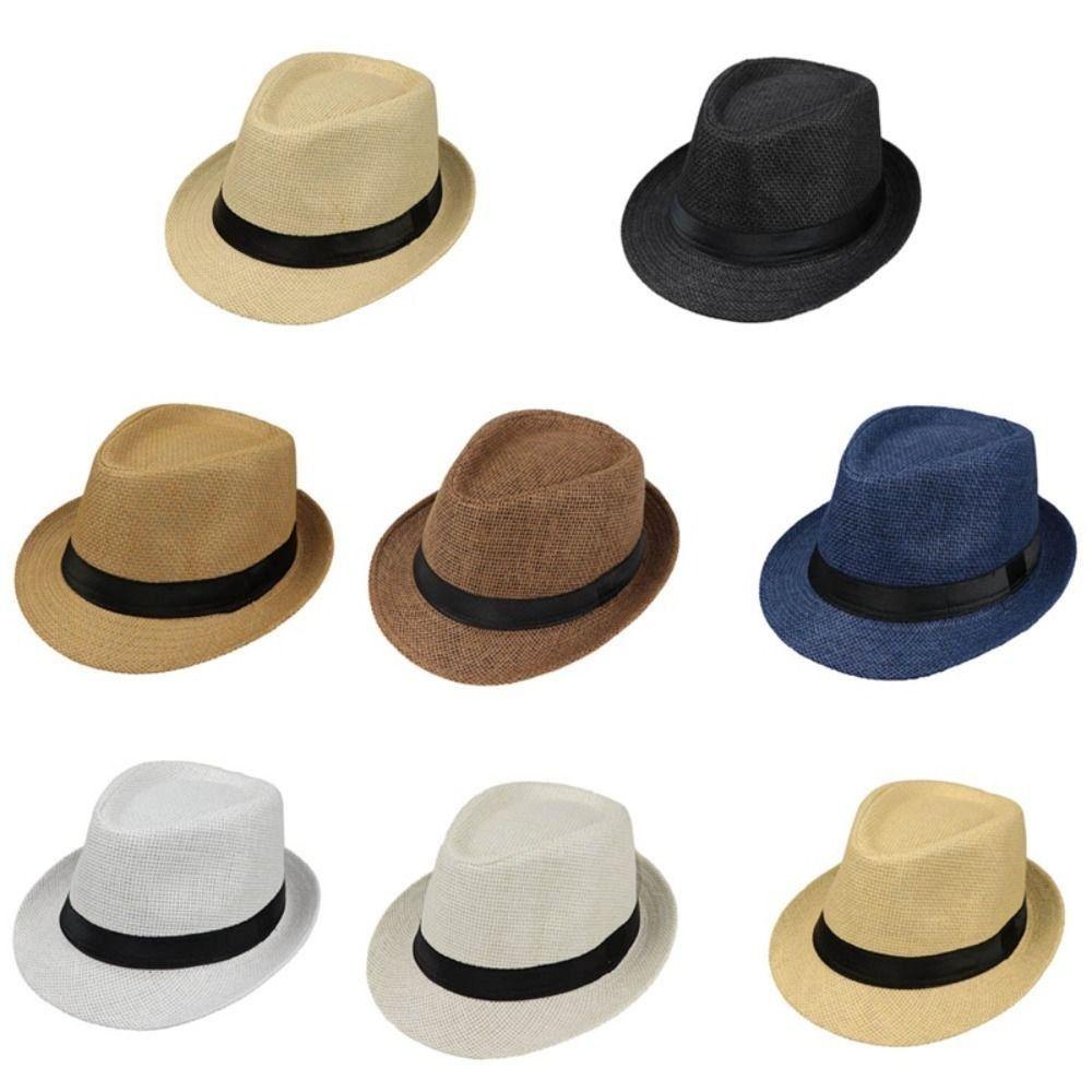 Large Fashion Fisherman Hat Uv Protection Hiking Cotton Linen Straw Hat Bucket Hat Sun Hat Panama Cap