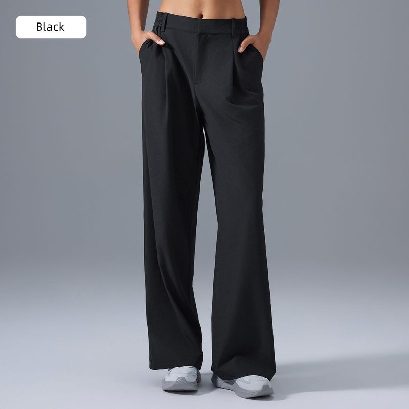 Lu Same Style Straight-leg Loose Pants Women's Summer Thin Quick-Drying Breathable and Loose Drape Idle Style Pants Sports Pants