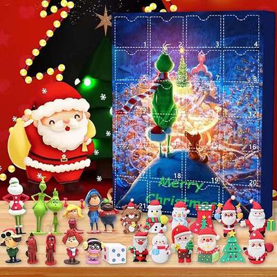 Adventní kalendář 2023 s náhodnými hračkami 24 dní do Vánoc/Svátek Všech svatých Odpočítávací kalendář Naslepo