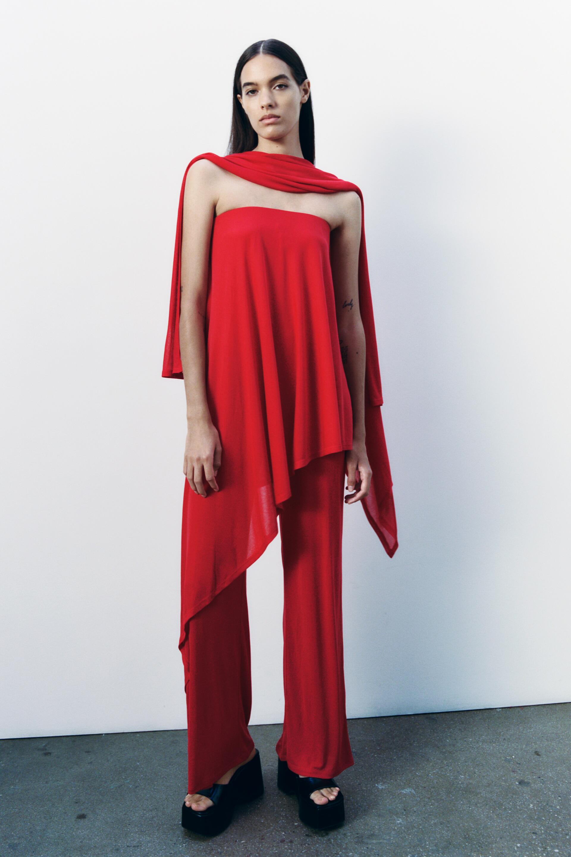 

струящийся комбинезон без бретелек