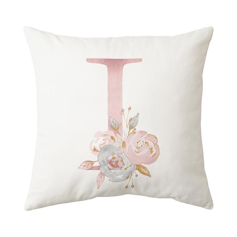 26 Letter Printed Cushion Cover Modern Simple Home Sofa Decoration Cushion Cover Bedroom Cushion Cover