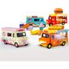 1/36 Alloy Toy Cars, Creative Decorative Models of Car Food Trucks with Sound and Light, for Children Girls and Boys