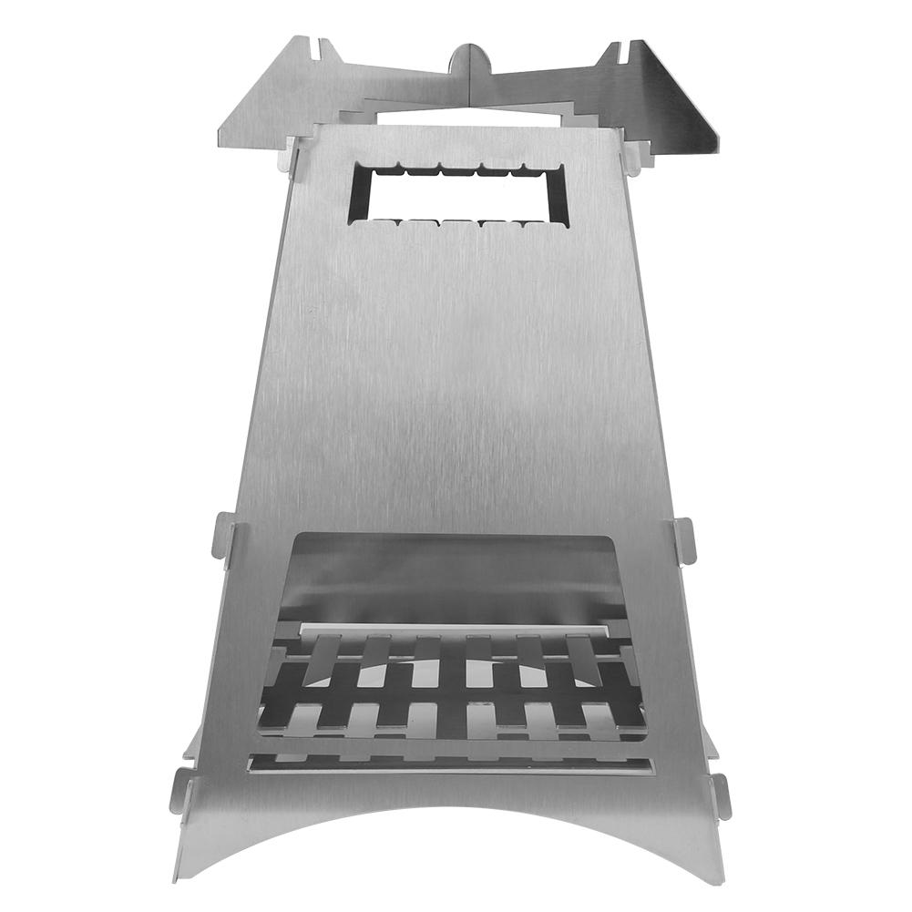 

Portable Outdoor Stainless Steel Camping Direct Fired Type Firewood Stove Equipment