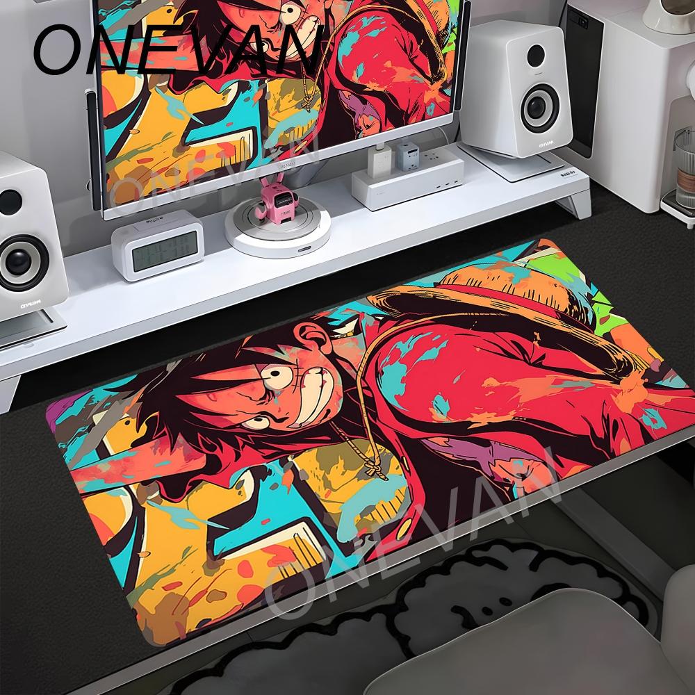 ONE PIECE Luffy Mouse Pad Gaming Desk Mat Waterproonti-Slip Mousepad Large Extended Mousepad Anime Speed Deskmat Xxl