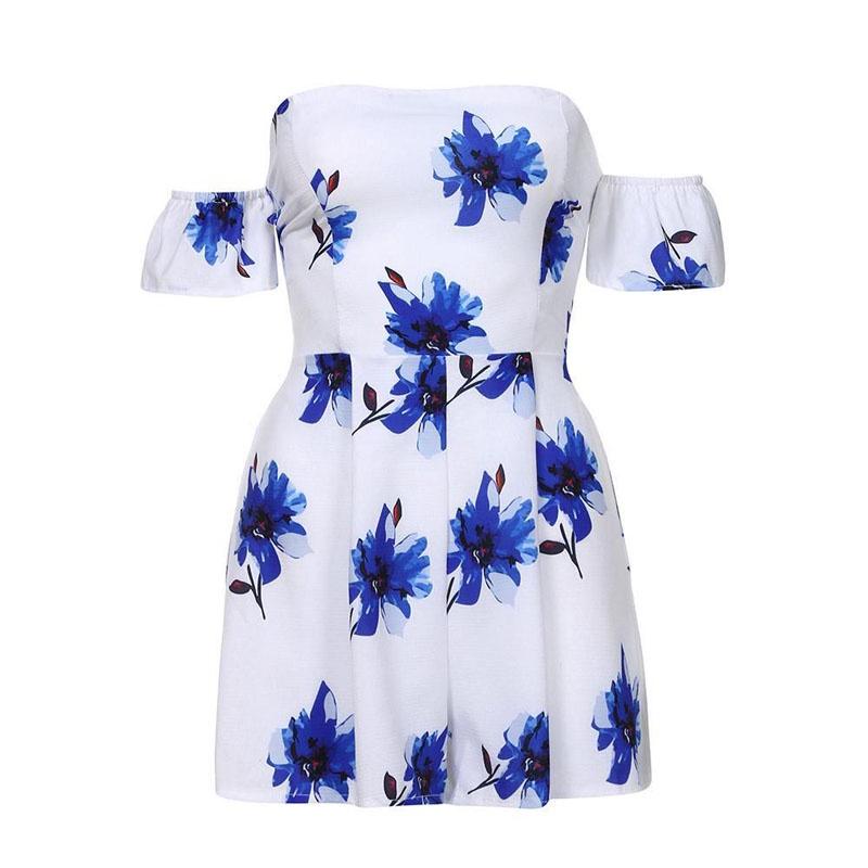 Stylish Fashion Women Floral Crepe Off Clubwear Jumpsuit For Elegant Outings