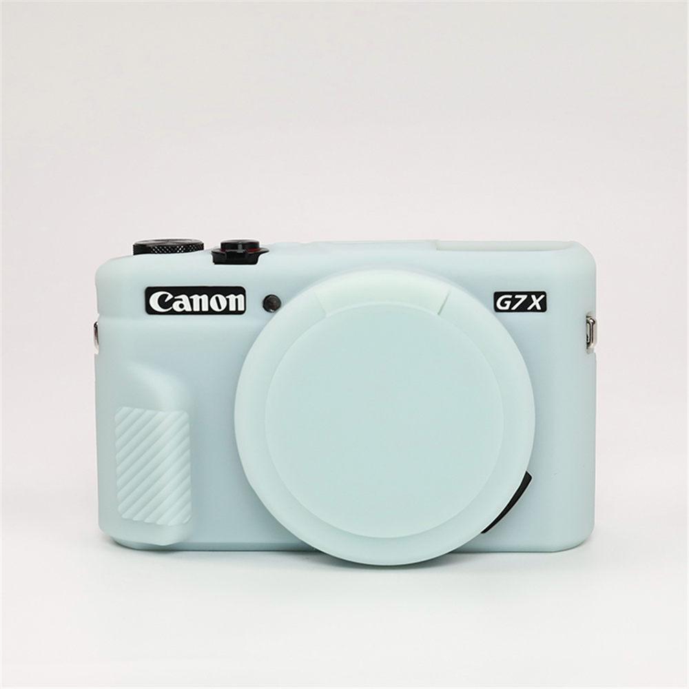 G7XII Weiche Silikon Kamera Gehäuse Hülle Für Canon G7X II G7X Mark II G7X2 Gummi Schutzhülle mit Objektivdeckel