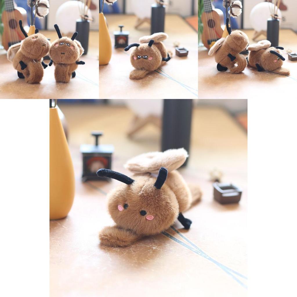 Cute Adorable Plush Cockroach Toy With Movable Wings Soft Pp Cotton Stuffed Animal