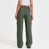Women's Casual Sports Multi-pocket High Waist Sweatpants Loose Fashion Trousers