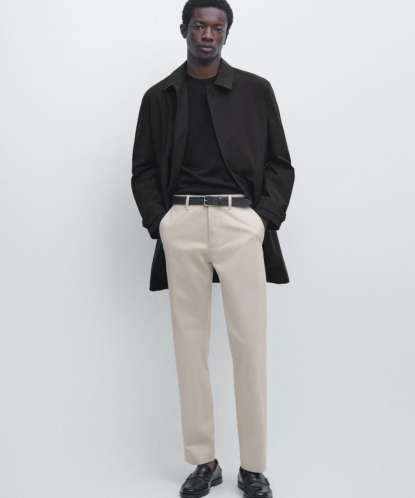 Masimodutti Cotton Blend Slim Fit Pants