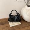 Borsa a Mano Stile Francese Nuvolata con Manico Nodo Borsa a Spalla Mini Pieghettata Chic Borsa a Tracolla Versatile Borsa Quotidiana da Pendolare per Donna