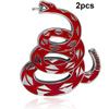 2pcs 3D Snake Metal Car Emblem Badge Sticker Decal for Automotive, Truck, SUV, Motorcycle