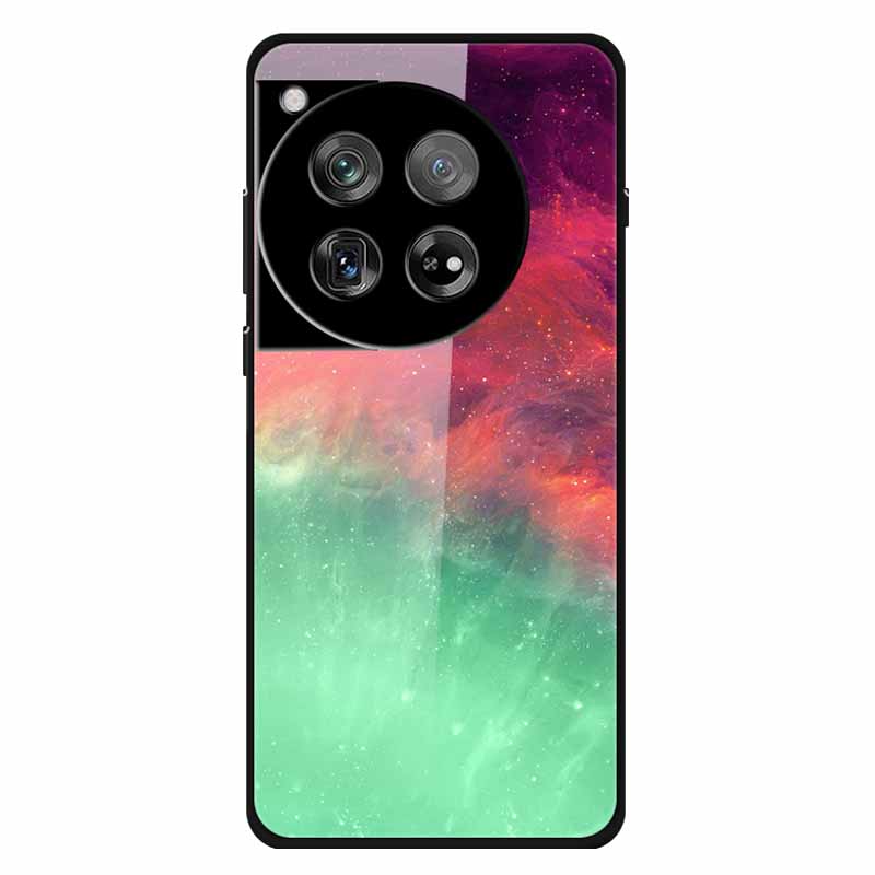 For Oneplus 12 12R Case Tempered Glass Luxury Hard Back Cover for Oneplus 12 12RCases Space Soft Bumpers for One Plus 12 5G Wolf