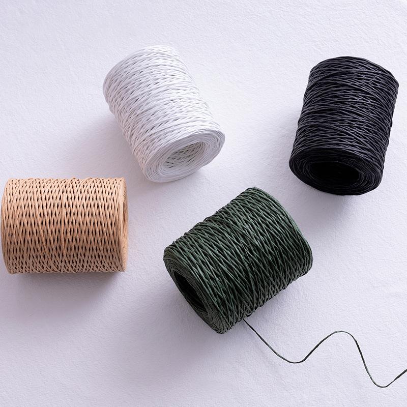 2.0mm Floral Bind Wire Wrap Twine Handmade Iron Wire Paper Rattan for Flower Bouquets Gift Shape (Length: 210M)