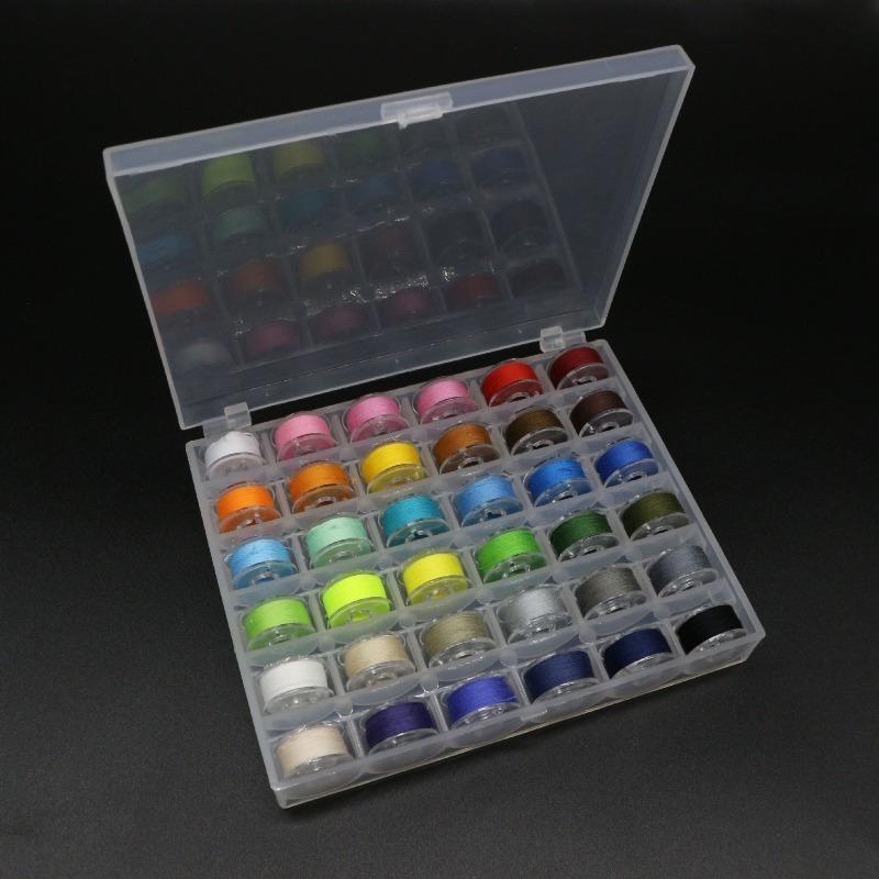 25/36 Grids Household Sewing Machine Color Shuttle Core Set, Multi-color Sewing Thread, Practical and Easy To Install
