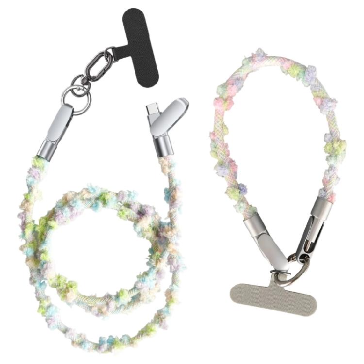 

Type C to Type C 60W Charging Cable Braided with Lanyard Attachment for Secure Carry and Efficient Power Transfer Daily зелений
