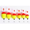 6Pcs/lot EVA Fishing Floats for Sea Fishing Bobber Large Belly Floating for Effective Bobbing Striking Rock Fishing Light Stick 260319