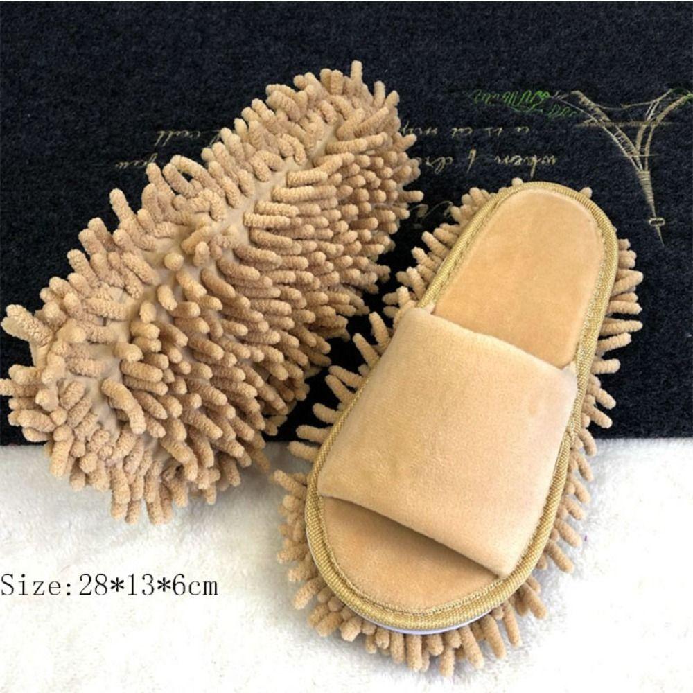 Black/Pink/Cream Cleaning Shoes Plush Clean Slippers Soft Lazy Wiping Slippers  Home