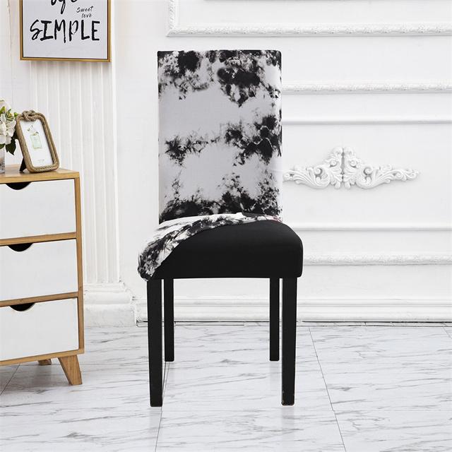 Geometry Chair Cover Flexible Stretch Spandex Chair Cover For Dining Room Restaurant Weddings Banquet Hotel Elastic Chair Cover for Home