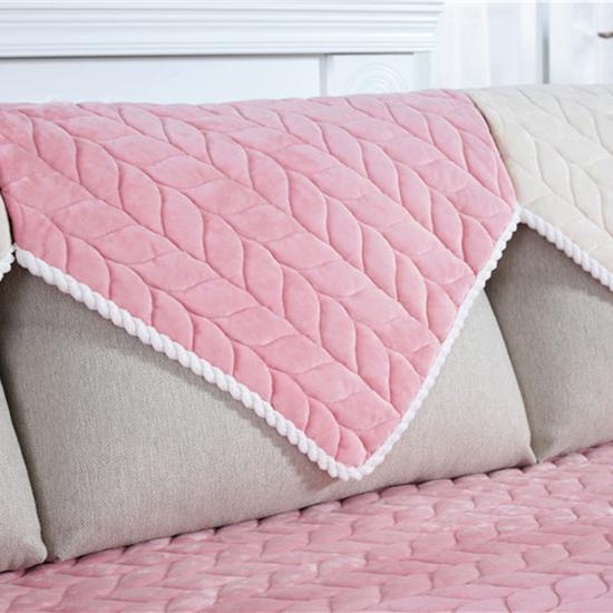 Modernă, simplă, pernă de canapea de iarnă, groasă, moale, confortabilă, husă de pernă de pluș, prosop