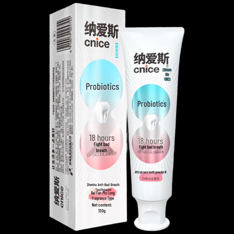 

Naice Nimon Tea Probiotic Whitening Toothpaste - White Peach Soda