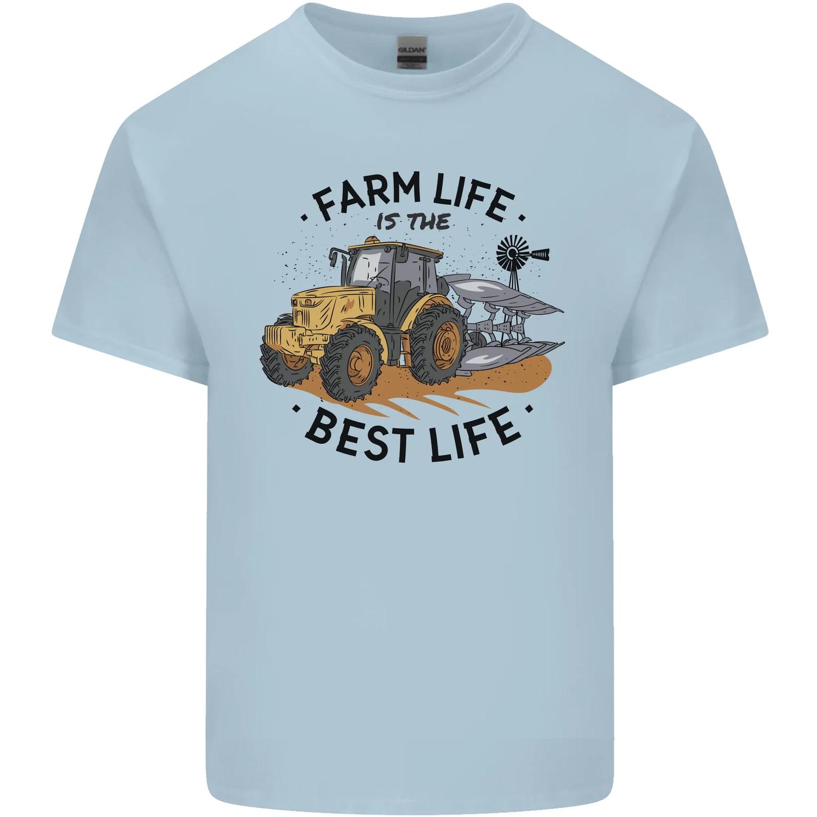 Farm Life is the Best Life Farming Farmer Kids T-Shirt Childrens S