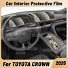 For TOYOTA CROWN 2025 Anti-scratch Car Interior Center Console Media Dashboard Navigation TPU Protector Film