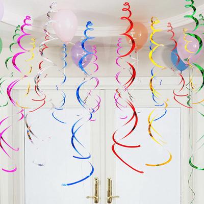 6pcs/pack Hanging Swirl Decorations Household DIY Party Supplies Perfect for Weddings Birthdays Celebrations Colorful TMZ