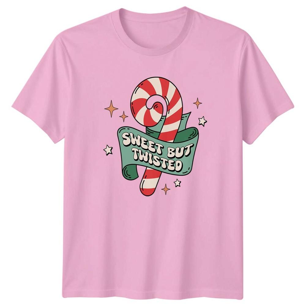 Sweet But Twisted Christmas Candy Cane Holidays Unisexs Unisexs Graphic Tee