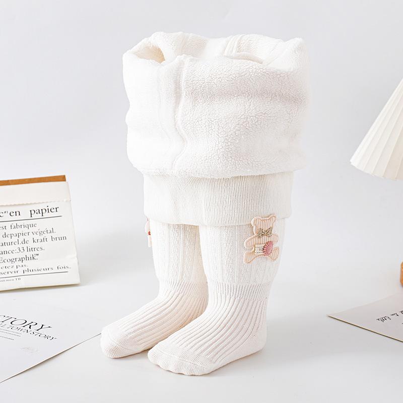 

Детские штаны с мягкой подкладкой, утолщенные детские колготки, осенние и зимние цельные детские нижние носки для девочек 95-105cm